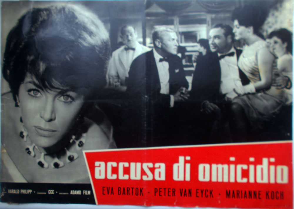 Fotobusta 1962 Accusa Di Omicidio Eva Bartok Peter Van Eyck Marianne Koch 2 Ebay